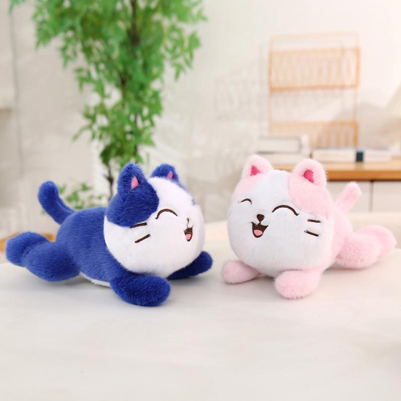 1Pc 102040Cm Kawaii Happy Cat Plush Toys Cute Kitten Dolls Stuffed Soft Animal Cat Pillow Keychain Pendant