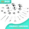 Non-Toxic 25Pcs Kitchen Pretend Play Accessories Toy With Stainless Steel Cookware Pots And Pans Setcooking Utensils Gifts Learning Tool