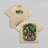 Attack On Titan Levi Print T-shirt Men Women Tshirts Short Sleeve Cotton Clothing Vintage Washed T Shirt Casual Loose Streetwear