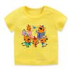 Tres Gatitos Dibujos Animados Ropa para Niños Camiseta para Niñas/Niños Linda Harajuku Camiseta Infantil Tops Verano Camiseta Casual Ropa para Niños Pequeños