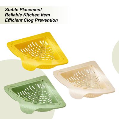 Magnetic Drainage & Filter Basket Sink Drain Basket Magnetic Sponge Holder Anti-Clog Corner Sink Strainer Kitchen Food Catcher