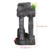 Aquarium Decoration Roman Columns Simulation Reusable Resin Fish   Landscape Ornament
