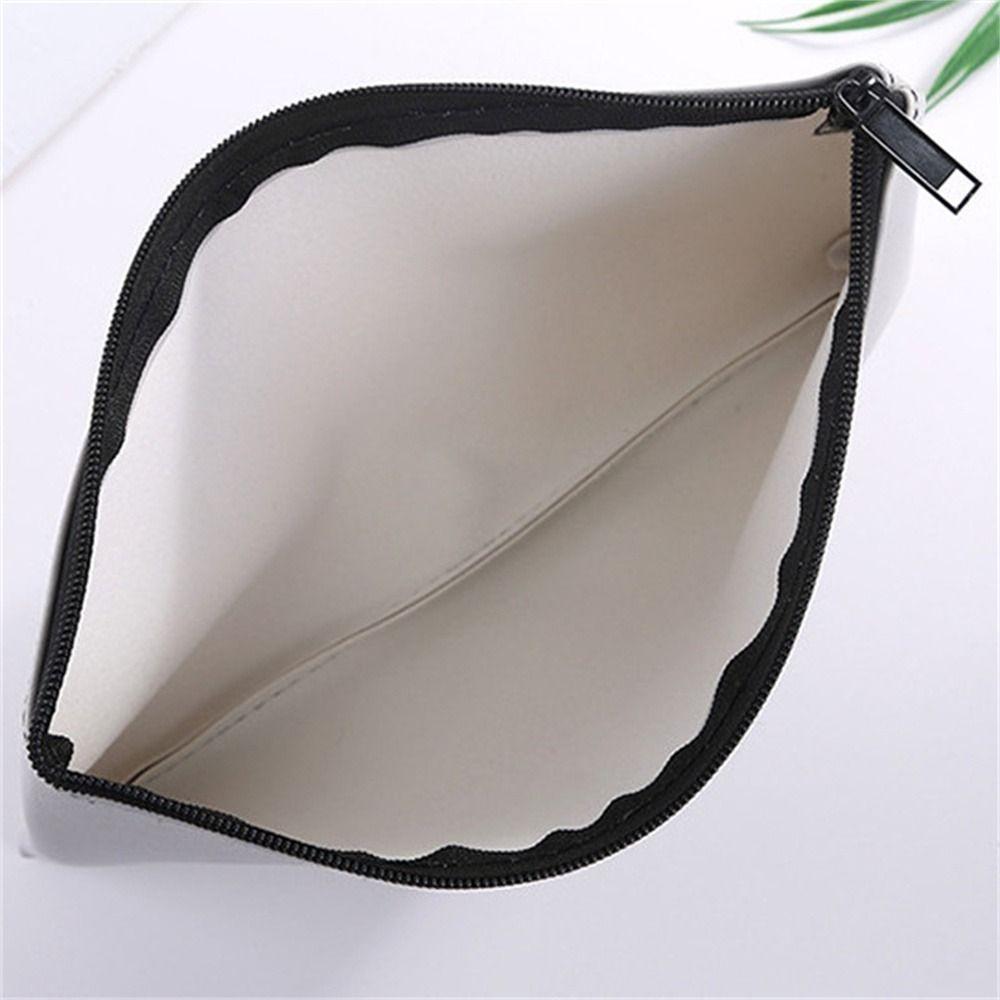 Small Compact Pu Bill Bag PU Leather Money Pouch Travel Cash Deposit Bag  Office Products