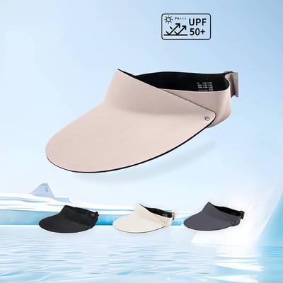 New Hollow Sunshade Hat for Women Soft Hair Band Traceless Adjustable Foldable Outdoor Large Brim Summer Sun Hat