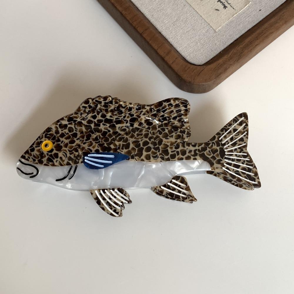

Cute Large Grouper Hair Clip Novelty Lightweight Fish Hair Claw Plastic Realistic Hair Claw Clip For Women