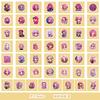 50/100 Cute Little Girl Graffiti Stickers Mobile Phone Water Cup Decoration Waterproof Stickers DIY Hand Account Stickers