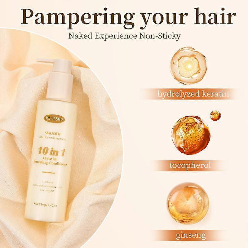10 in 1 Hair Performance Serum - Anti-Frizz Control & Deep Repair Treatment | Moisturizing Nourishing Hair Oil for Dry Damaged Hair, Restores Smoothne