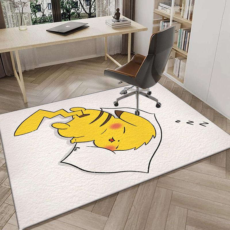 Cute Pika Adventure Carpet, Chair Rug,Rug for Office Bedroom living rooms, Doormat decor Fan Gift Christmas Gift