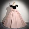 Evening dress skirt feeling French banquet light luxury niche pink princess bar mitzvah host performance dress graduation dress