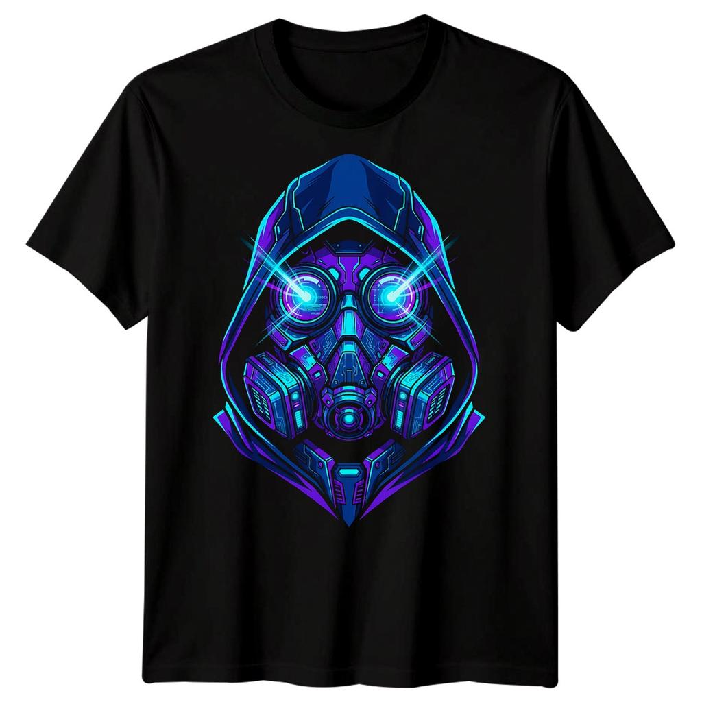 Gasmask Horror Unisexs T Shirt Toxic Mask Reaper Monster Air Graphic Tee