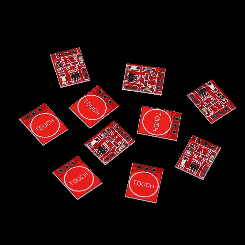 10Pcs Ttp223 Touch Key Module Self-Locking / Momentary Capacitive Switch Single Channel Module