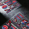 FOR HONDA HRC H WING Motorcycle Reflective Stickers Waterproof Decals for Helmet Scooter Fuel Tank Toolbox Racing XL0