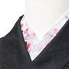 Embroidered half small floral half single item [KYOETSU] collar, pattern, collar, white, (7)