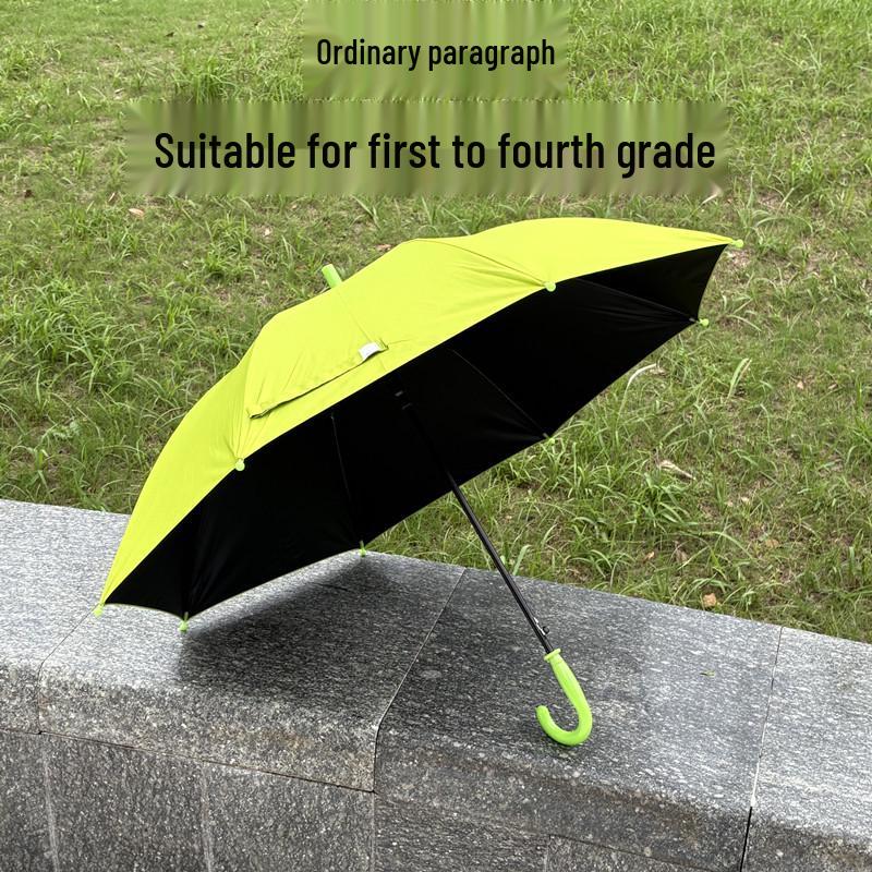 Children's Waterproof Rainbow Umbrella: Solid Color, Fresh Style, Sunscreen, Automatic, Long Handle