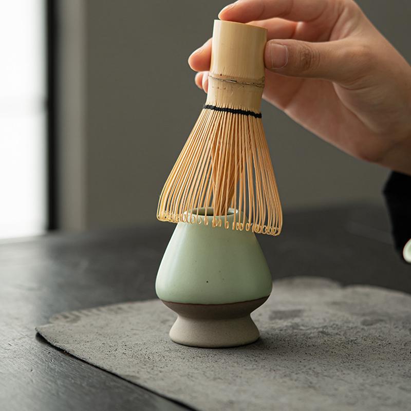 Japanese Ceramic Chasen Holder Green Tea Matcha Brush Stand Bowl Bamboo Whisk Grinder Brushes Tea Tools Tea Accessories Teaware