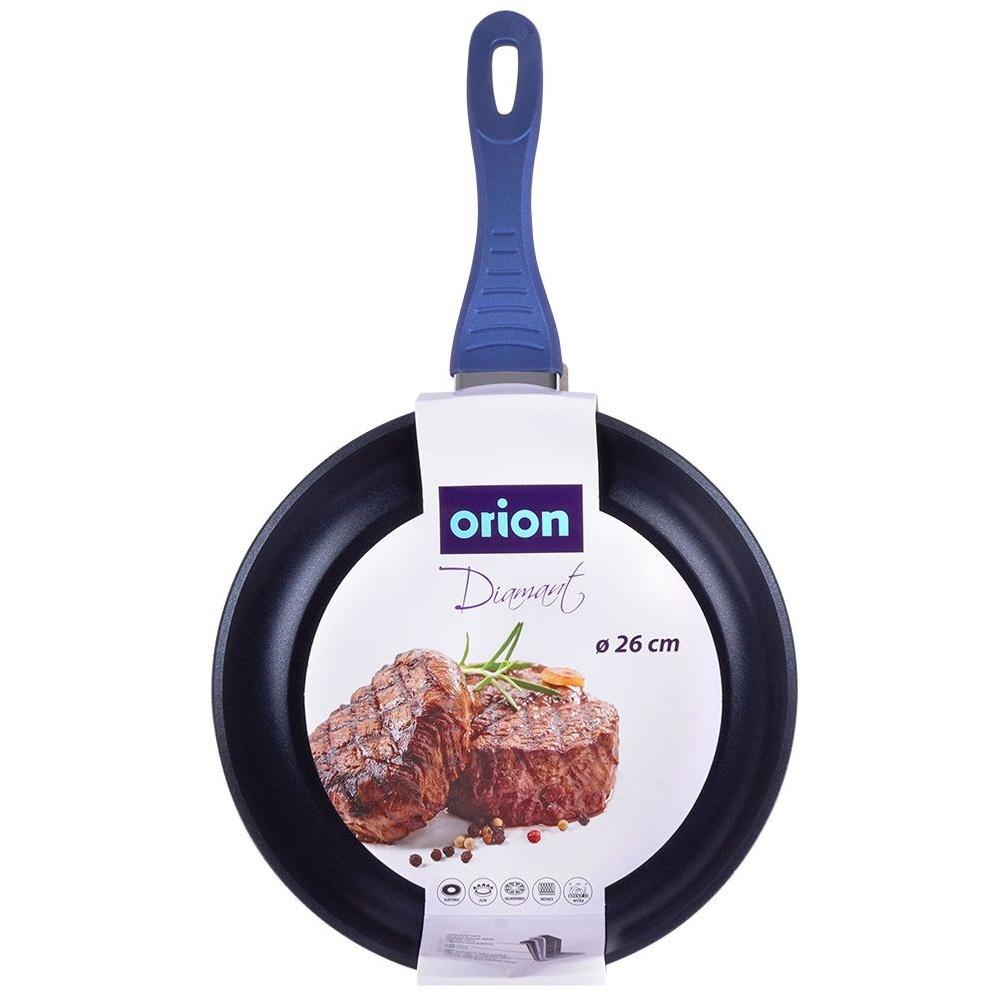 Orion 26 Cm Navy Blue Cast Aluminum Frying Pan with Diamond Non-Stick Coating