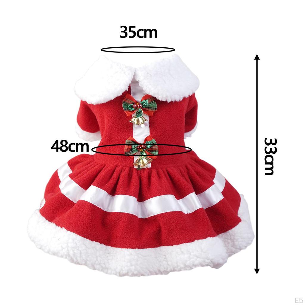 Christmas Dog Costume Dress Puppy Holiday Clothes Cosplay for Dogs