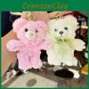 Cartoon Teddy Bear Plush Toy Bow Decoration Animal Doll Keychain Pendant Kid