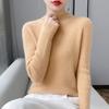 Women's Autumn and Winter Cashmere Knitted Base Shirt Slim and Age-reducing Versatile Pullover Long-sleeved Top