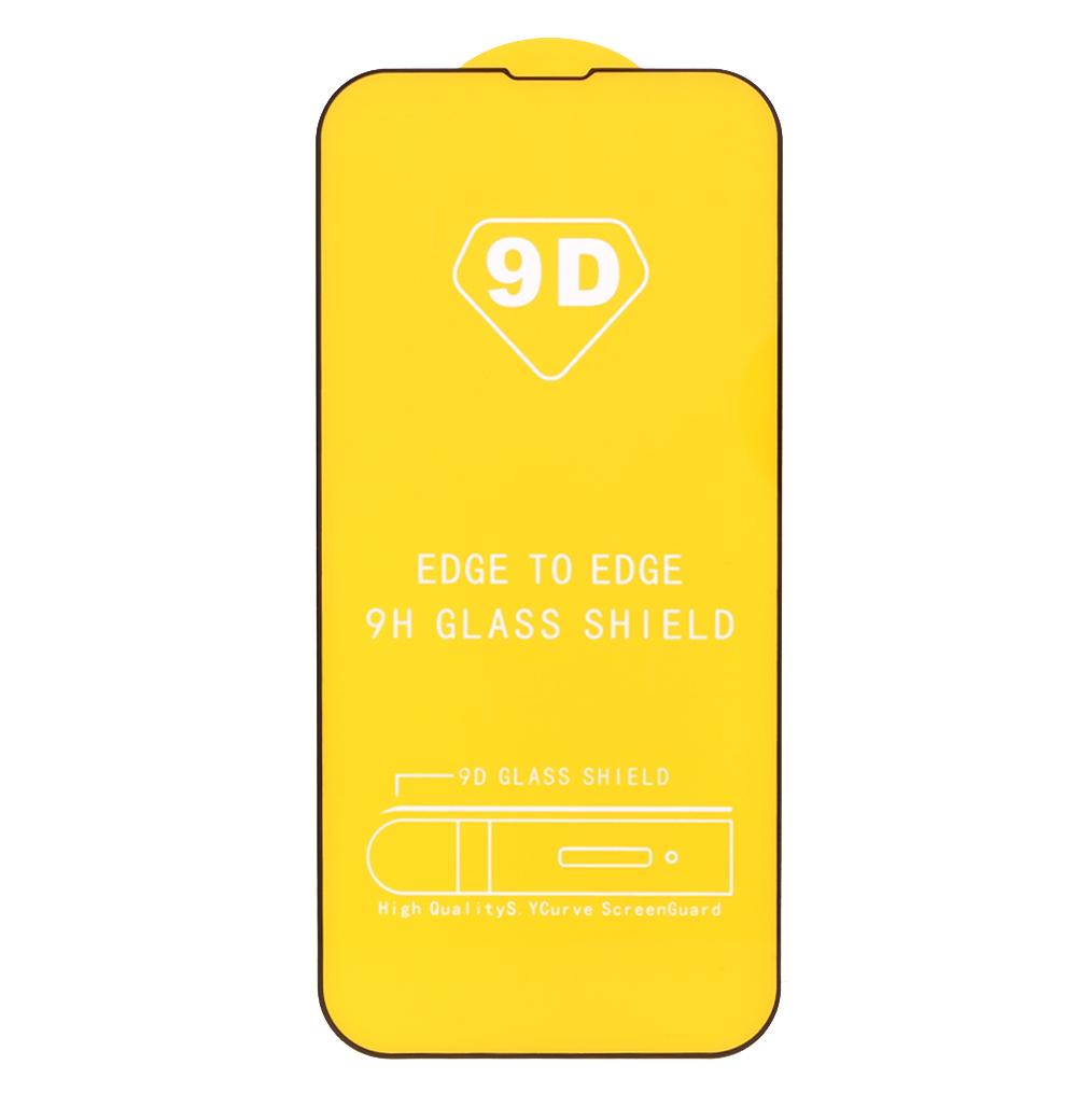 (Full Glue) 9D Full Screen Coverage Silk Print Tempered Glass Protective Film for iPhone 13/13 Pro/14