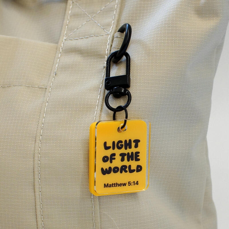 

Bible Color Message Keychain Yellow