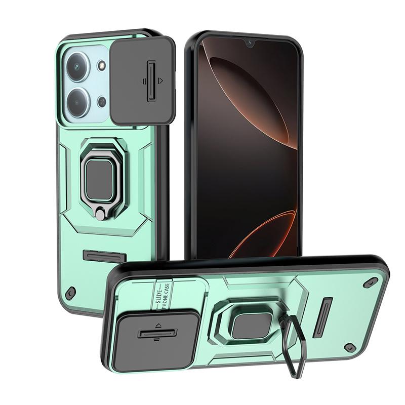 For Xiaomi Redmi 15C 5G 173mm Case Magnetic Ring Holder Armor Cover For Redmi15C Redmy 15C 15 C 5G Slide Camera Protect Coque