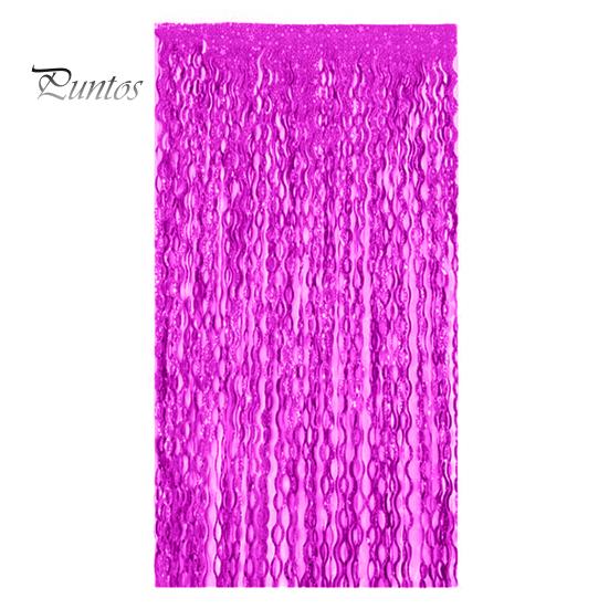 1/5 Packs 1x2m Fringe Rain Curtain Streamers Backdrop Tinsel Foil Fringe Curtains Sparkling Metallic Tassel Wavy Backdrop Curtain Photo Props