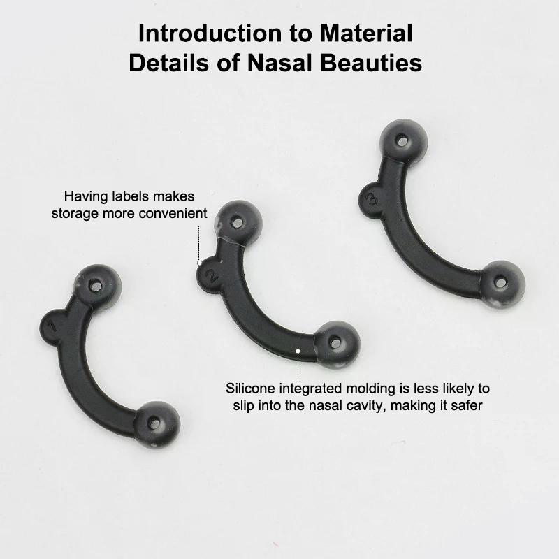 3D Beauty Nasenclip Korrektor Massagegerät Nase Hochheben Formender Clip Clipper Shaper Nasenrücken Begradigung Schmerzfrei 3 Größen