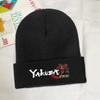 Yakuza Kiwami Örme Kapaklar kadın Unisex Skullies Beanies Kış Şapka Japonya Ejderha Gangster Video Oyunu Hip Hop Kavun Kap