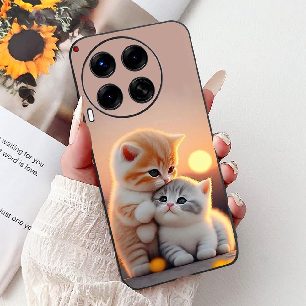 Black For Tecno Camon 30 CL6 CL6k Phone Case For Techno Camon 30 5G CL7 Cover Luxury Fashion Funny Cute Funny Painted Soft TPU