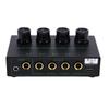 4 Channel Headphone Amplifier USB Power Supply Port Knob Volume Adjustment Stereo Headphone Amplifier