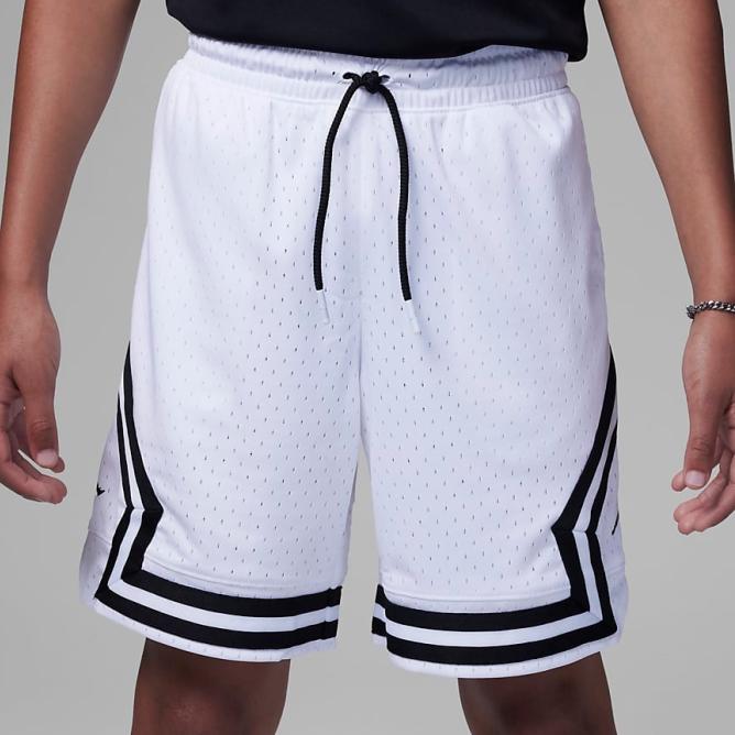 Jordan Mesh Breathable Comfortable Sports Shorts Kids Bottoms White DR8097-100