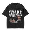 Morgan Wallen Musique Country Toujours le Problème Tenue T-shirt Lavé Unisexe Femmes Streetwear Hip Hop T-shirts Imprimé Manches Courtes