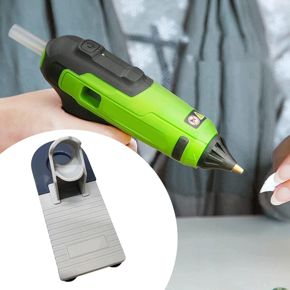 Hot Glue Gun Holder Non-Slip Hot Melt Glue Gun Base Stand Plastic Suction Cup Holder Glue Gun Organizer Home DIY Repair Tools