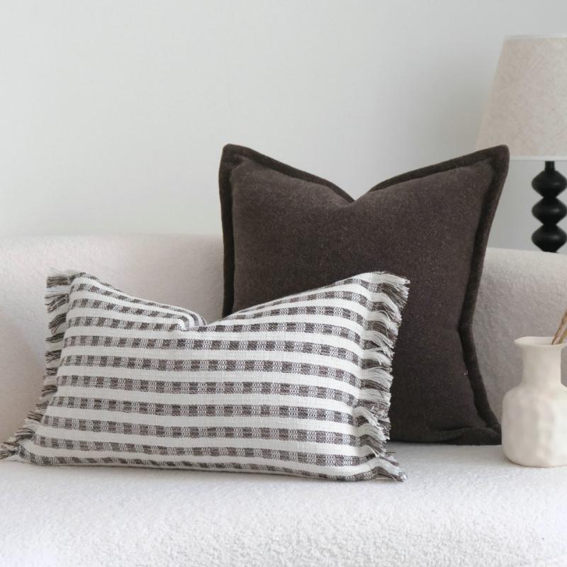 30X50/45X45CM Simple Antique Throw Pillow Cover Norcic Black White Soft Waist Cushion Cover Decor Home Decorative Pillowcase
