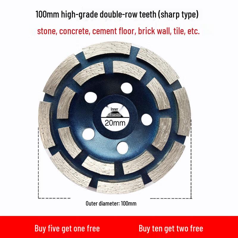 

100mm Double-Row Diamond Grinding Disc