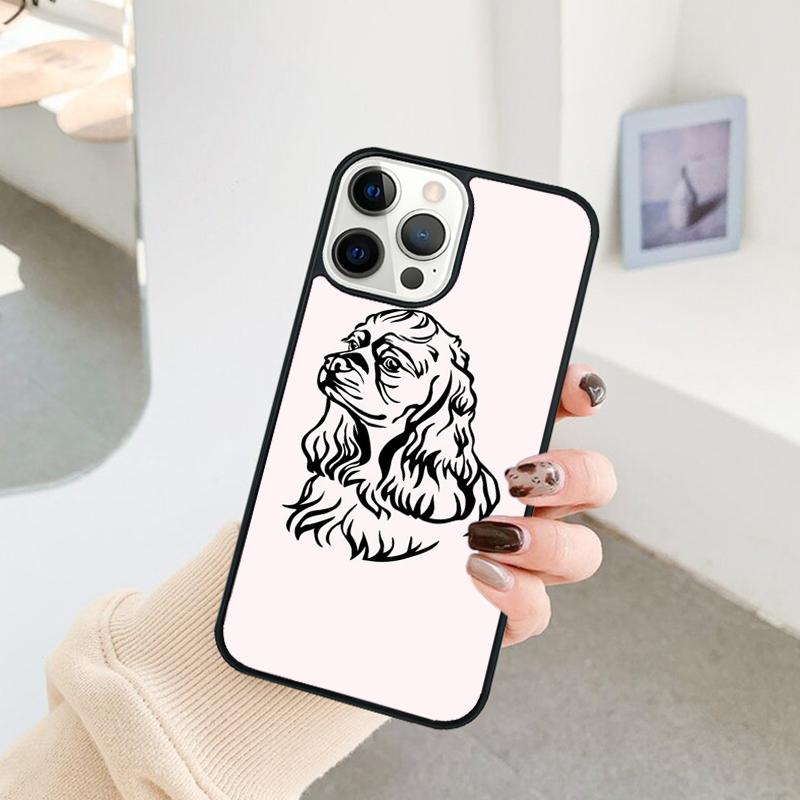 Funny Cocker Spaniel Dog Phone Case For iPhone 17 Air 16 15 14 11 12 13 Pro MAX Plus Coque Cover Shell