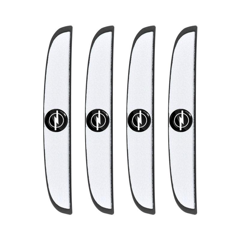 

4 шт. Защитная полоса от столкновений на дверь автомобиля Наклейка для защиты зеркала заднего вида Для Opel Crossland Crossland-X Mokka Combo Cascada Monza белый