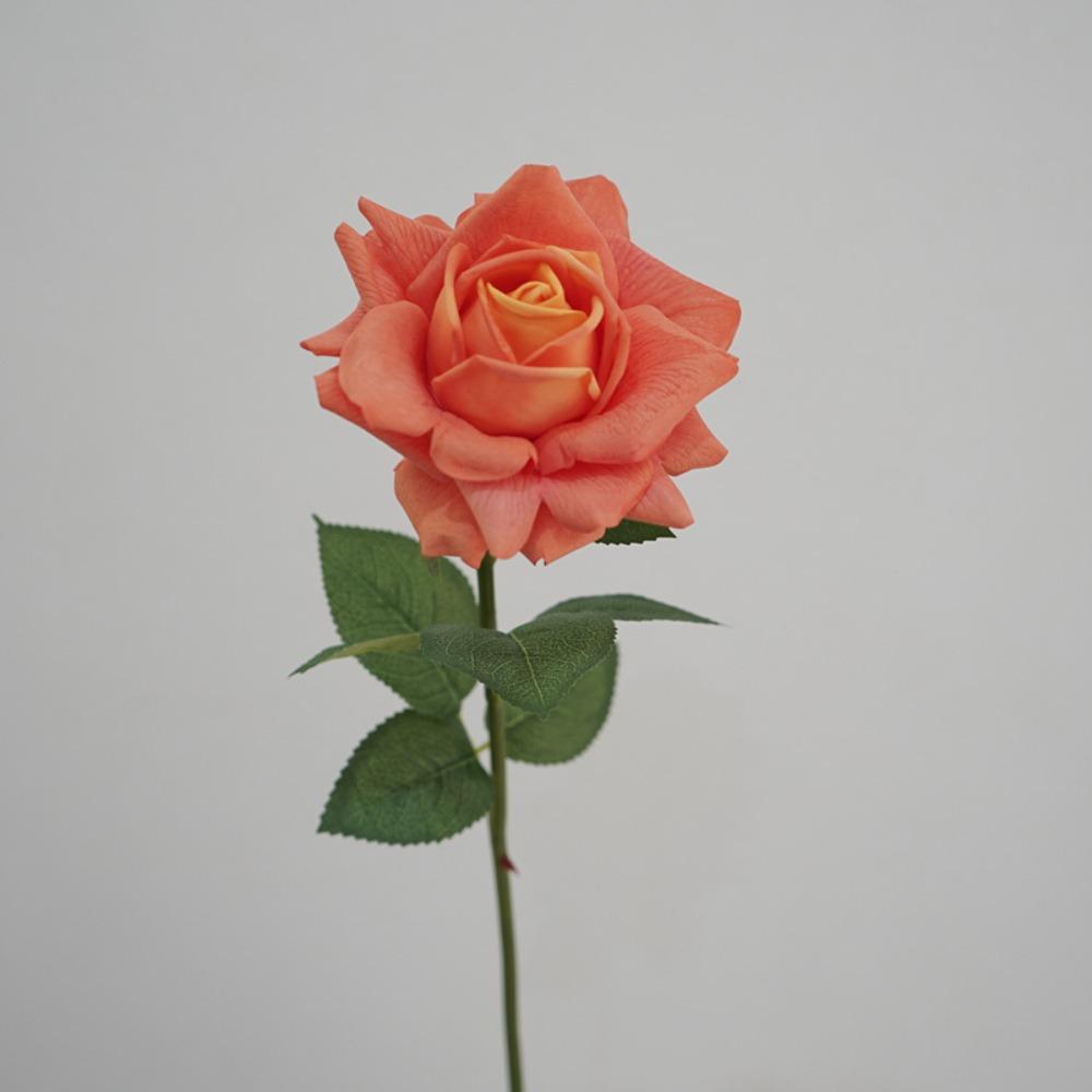 Cloth Artificial Rose Flower Iron Wire Simulation Rose Realistic Artificial Rose  Home Decoration
