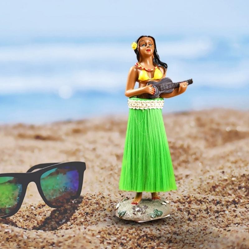 2025 New Vibrant Hand Painted African Dancer Statue Resin Craft Car Interior Room Decors