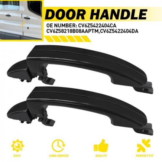 2X Front Right Rear & Door Handle Fit Ford Exterior Black 2013-2018 Focus ST