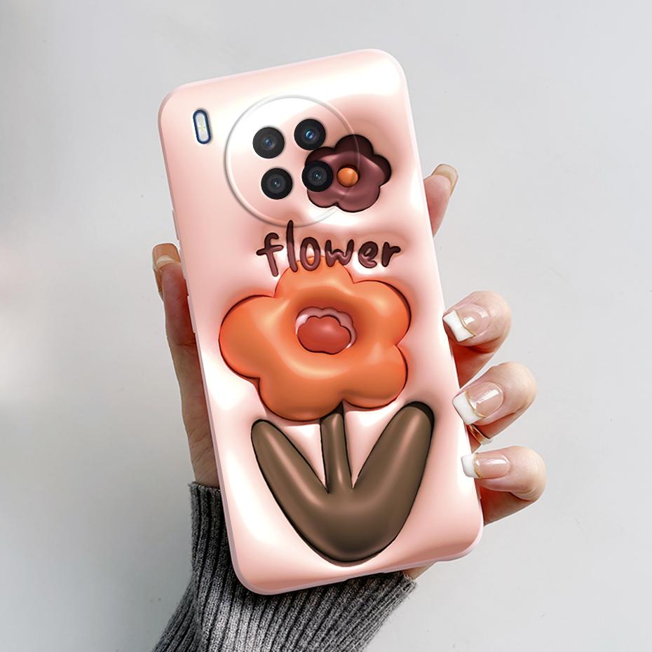 Case For Honor 50 Lite Cover on Huawei Nova 8i Phone Case Cute Rabbit Panda Painted Soft Back Cover For Honor50 Lite Nova8i Capa