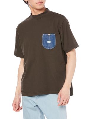 Lee Official Denimpoclket Mockneck Size S Tee, Black,