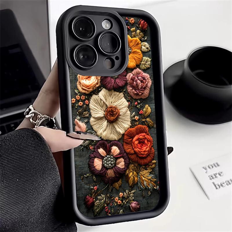Enchanted Forest Mushroom & Floral Art Phone Case for iPhone 17 16 15 14 13 12 11 Series Pro Max Plus