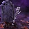 Halloween Skeleton Stakes Realistic Stake, Spooky Skull Hand Yard Human Bone Sign for Outdoor Garden Lawn Graveyard Decor Props