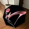 1 Stück Lippenstift-Regenschirm für High Heels – 8-Rippen verstärkt, tragbar, faltbar, für Reisen, geeignet für alle Jahreszeiten, Outdoor-Gebrauch – J324