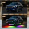 6PCS Flowing Color RGB LED Strip Under Car Neon Light 60*150 90*180 BT App Control Car Products