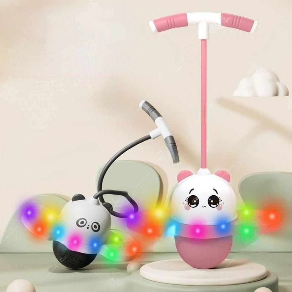 Light Up Panda Jumping Ball Toys Thicken Elastic Balance Ball Toys  Fitness Exercise