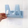 Wall-mounted Kitchen Shelf Free Punching Bracket Plastic Kitchen Storage Rack Pot Cover Shelf