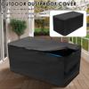 Patio Deck Box Cover Oxford Cloth Waterproof Storage Bench Cover with Zipper Multipurpose Outdoor Furniture Dustproof Protector